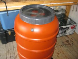 55 gallon water drum for catching rain water