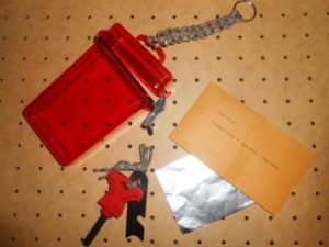 FIRE-KIT for bug out bag container