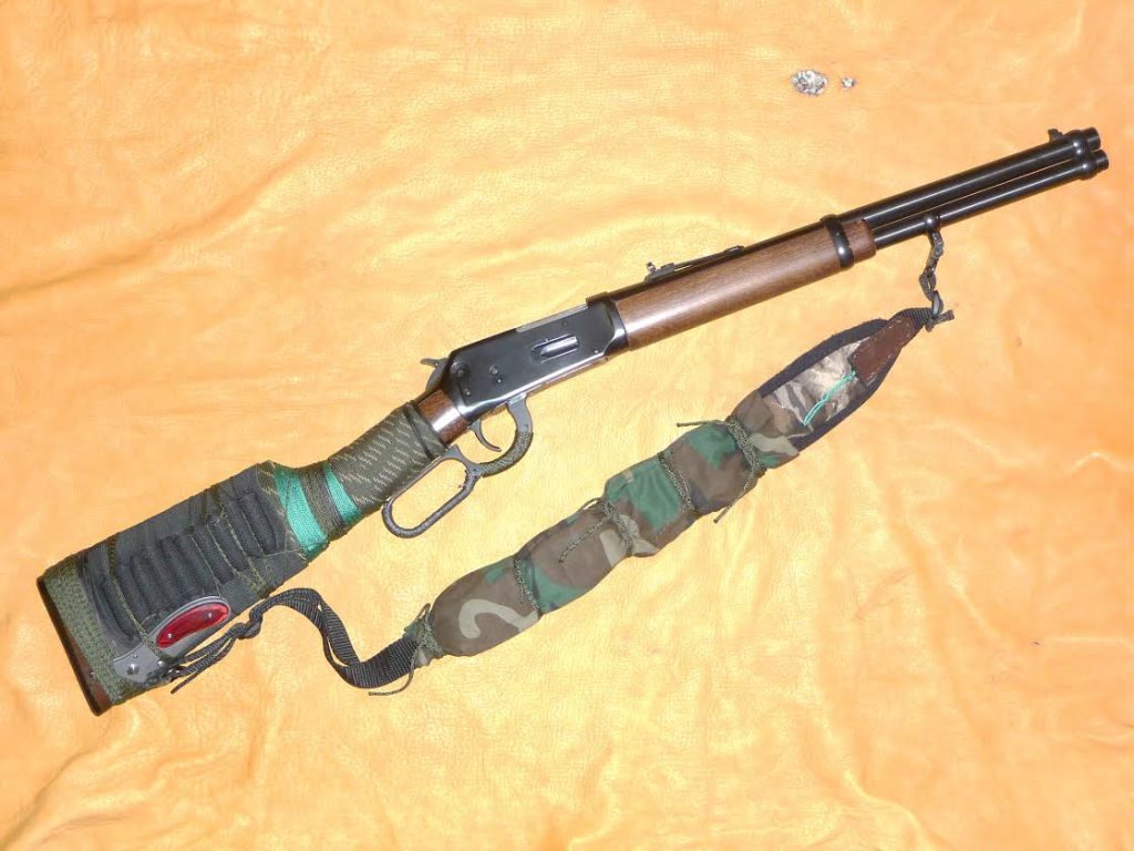 Lever action rifle ready to bug out 