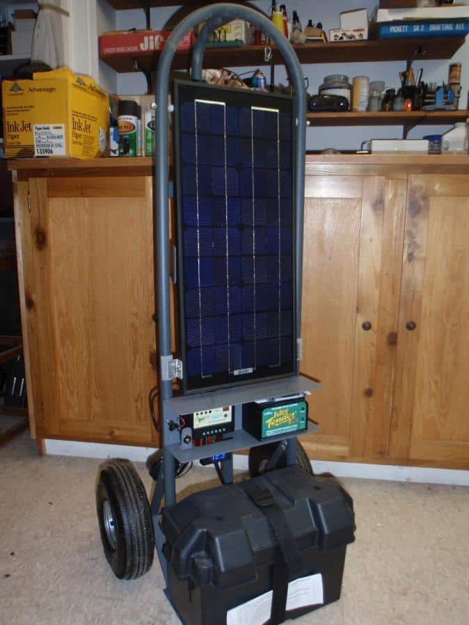 mobile solar power station